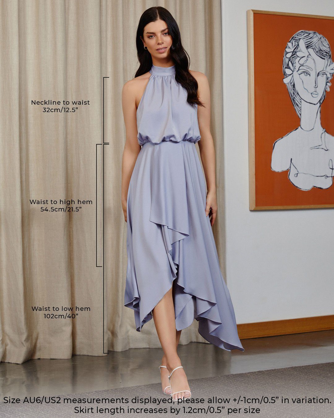 Twosisters The Label Kat Dress Periwinkle