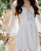 Twosisters The Label Boho High Low Dress White