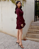 Twosisters The Label Eliza Dress Burgundy