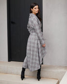 Twosisters The Label Meryl High Low Coat Checkered